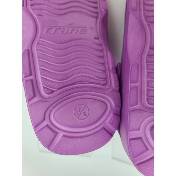 Crane Womens Shoes Classic Clogs Slip On Size 7/8 Lavender Pool Garden - Picture 7 of 7